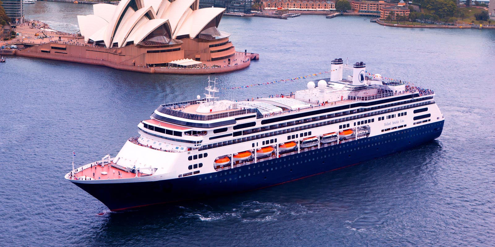 Holland America Lines fartyg Amsterdam, i Sydney.