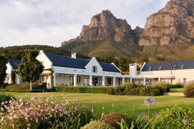 Boschendal vingård i Franschhoek, Sydafrika.