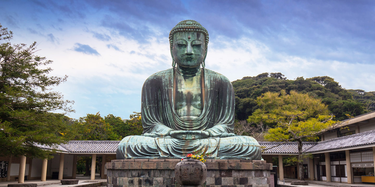 Den stora Buddha-statyn i Kamakura
