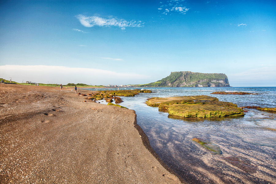 Vackra Jeju Island i Sydkorea.