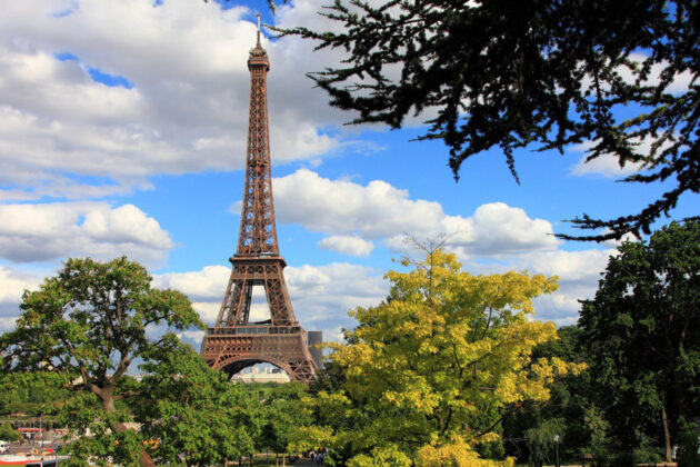 Eiffeltornet i Paris, Frankrike.