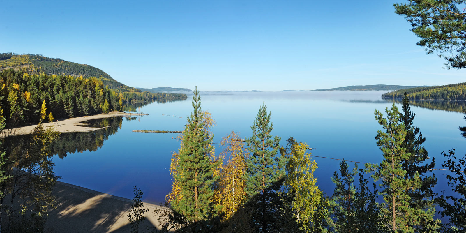 Ljusnan i Orbaden i Hälsingland, Sverige.