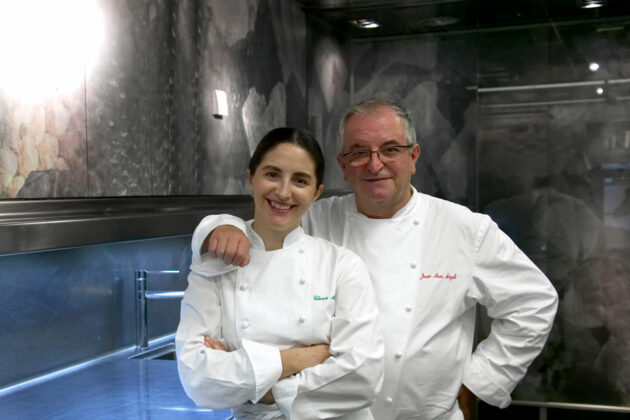 Juan Marie och Elena Arzak i köket till sin restaurang Arzak
