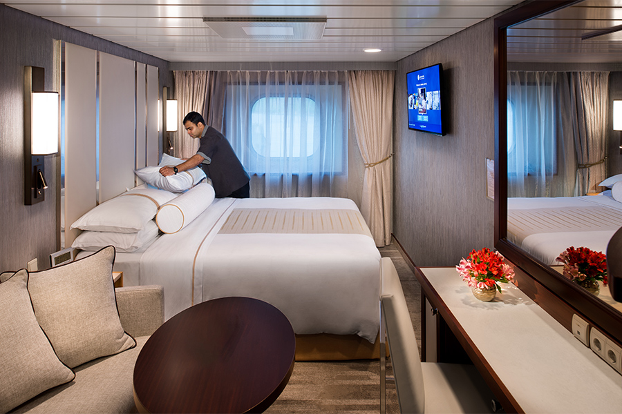 Utsideshytt ombord på Azamara Journeys