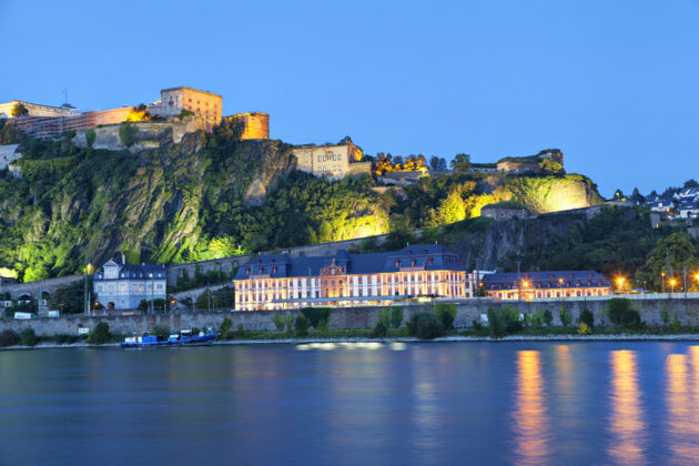 Fortress Ehrenbreitstein i Koblenz, Tyskland.
