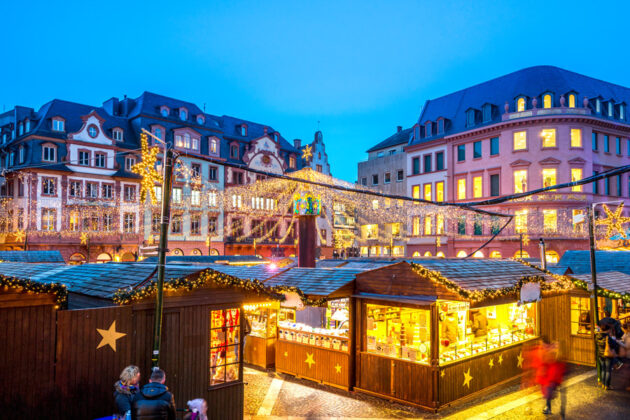 Julmarknad-Mainz-Tyskland