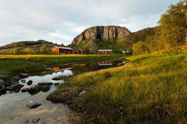 Berget Torghatten i Norge.
