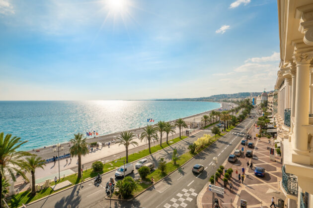 Promenade des Anglais i Nice, Frankrike.