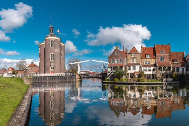 Enkhuizen, med stadsporten Drommedaris