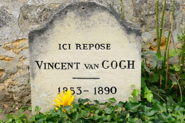 Vincent van Goghs gravsten i Auvers-sur-Oise