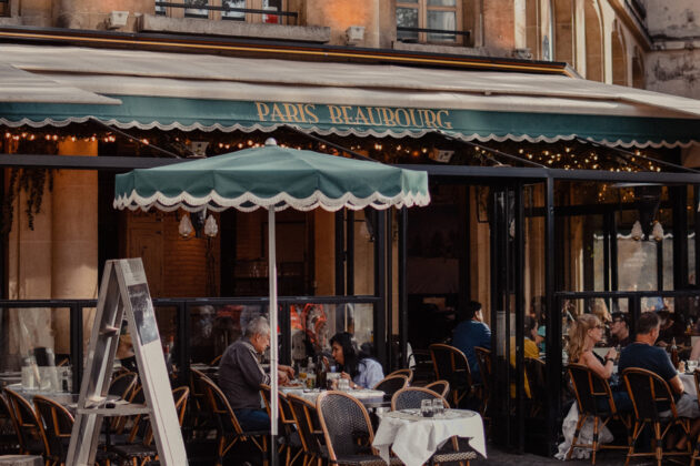 Caféterrass i Paris.